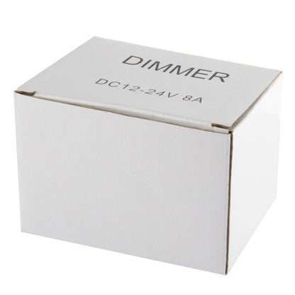 ELECTROPRIME Single Color Dimmer Switch LED Dimmer Controller for Strip Light DC12-24V, Output Current: 8A