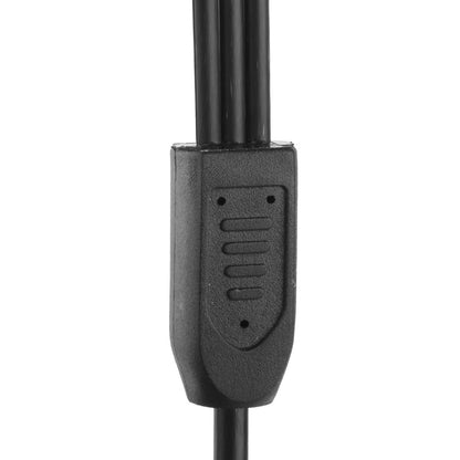 ELECTROPRIME 5.5 x 2.1mm Female to 3x Male DC Power Cable Connector with Switch for LED Strip, Length: 30cm(Black)