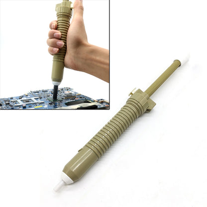 ELECTROPRIME Strong Suction Tin Pump Tin Solder Removal Tool Welding Repair Tool (Grey)