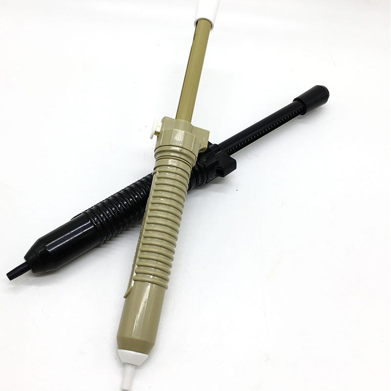 ELECTROPRIME Strong Suction Tin Pump Tin Solder Removal Tool Welding Repair Tool (Grey)