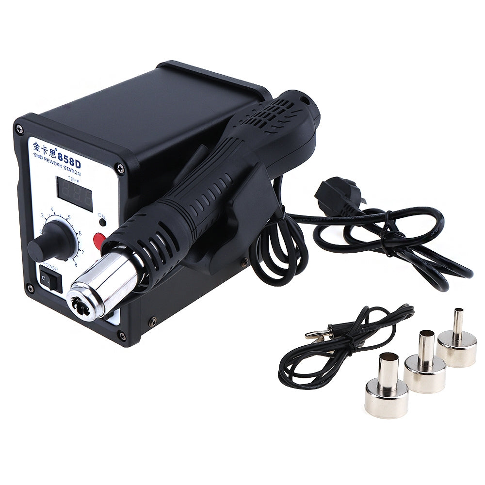 ELECTROPRIME Kaisi K-858D SMD Hot-Air Soldering Station LED Digital Display Support Controllable Temperature for Desoldering + Air Nozzles, EU Plug