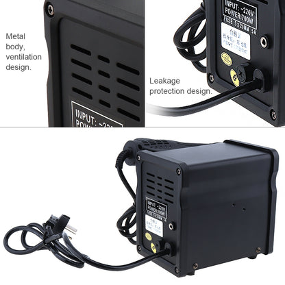 ELECTROPRIME Kaisi K-858D SMD Hot-Air Soldering Station LED Digital Display Support Controllable Temperature for Desoldering + Air Nozzles, EU Plug