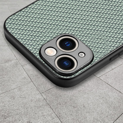 ELECTROPRIME For  iPhone 15 Carbon Fiber Texture Leather Back Phone Case(Green)