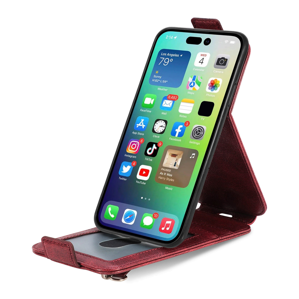 ELECTROPRIME For iPhone 15 Plus Zipper Wallet Vertical Flip Leather Phone Case(Red)
