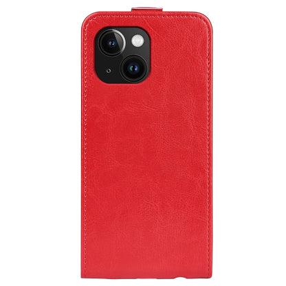 ELECTROPRIME For iPhone 15 Plus R64 Texture Single Vertical Flip Leather Phone Case(Red)
