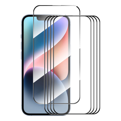 ELECTROPRIME For iPhone 15 Plus 5pcs ENKAY Full Glue High Aluminum-silicon Tempered Glass Film
