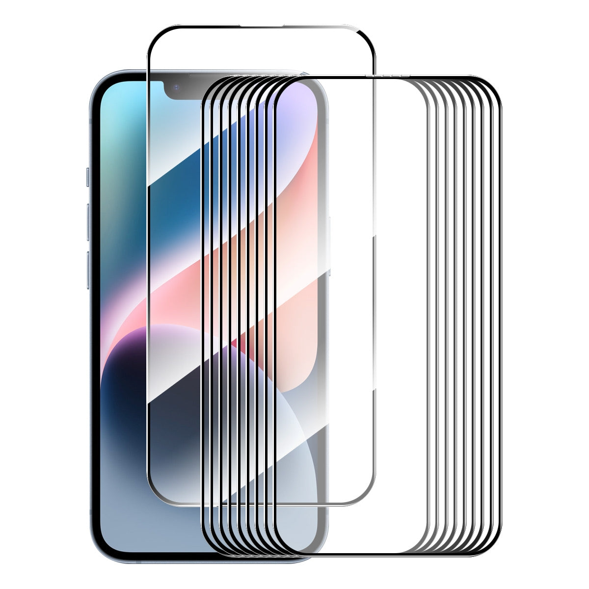 ELECTROPRIME For iPhone 15 Plus 10pcs ENKAY Full Glue High Aluminum-silicon Tempered Glass Film