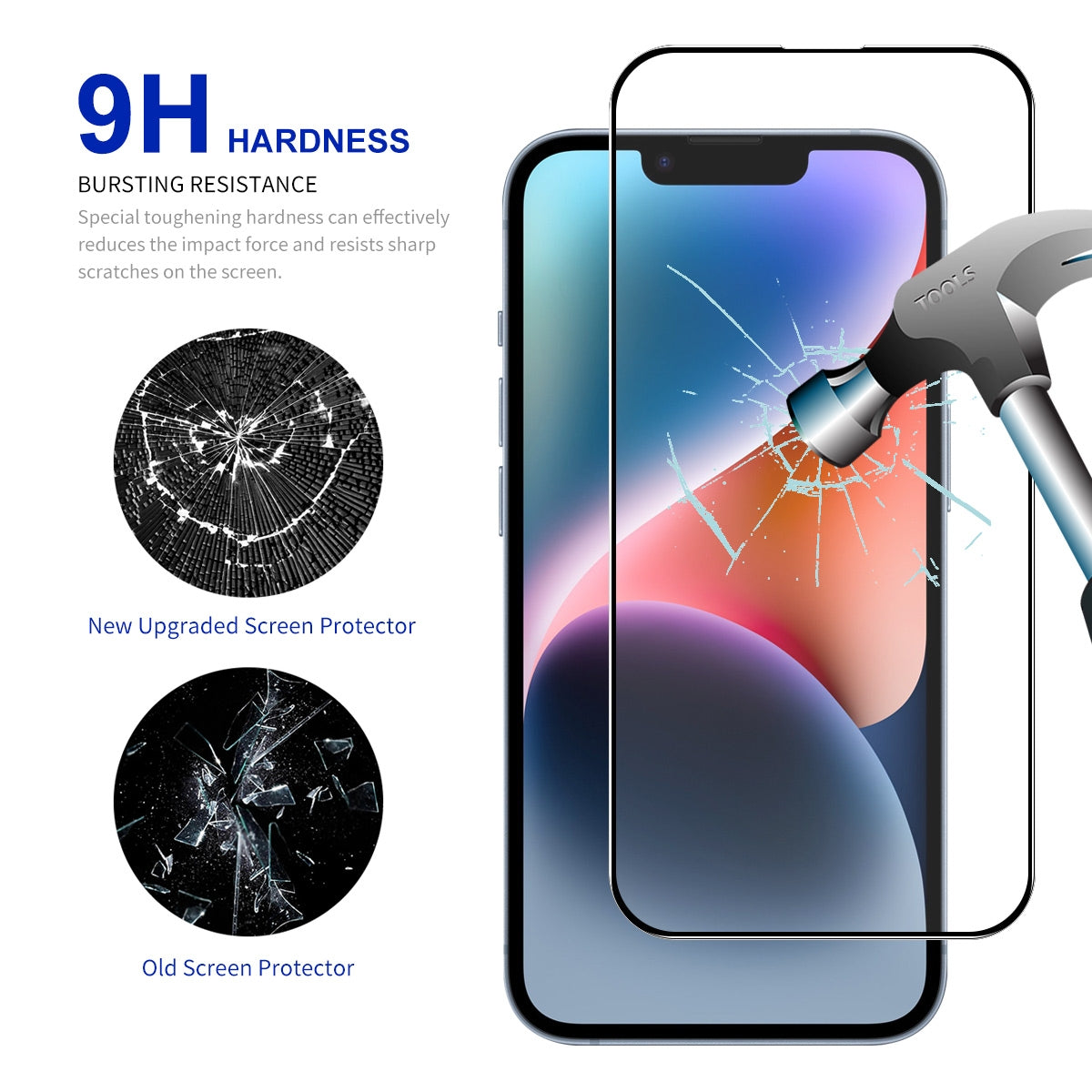 ELECTROPRIME For iPhone 15 Plus 10pcs ENKAY Full Glue High Aluminum-silicon Tempered Glass Film