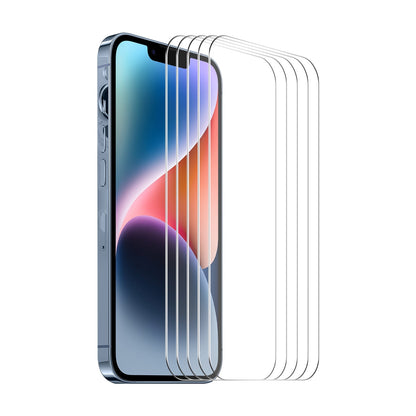 ELECTROPRIME For iPhone 15 Plus 5pcs ENKAY 0.26mm 9H 2.5D High Aluminum-silicon Tempered Glass Film