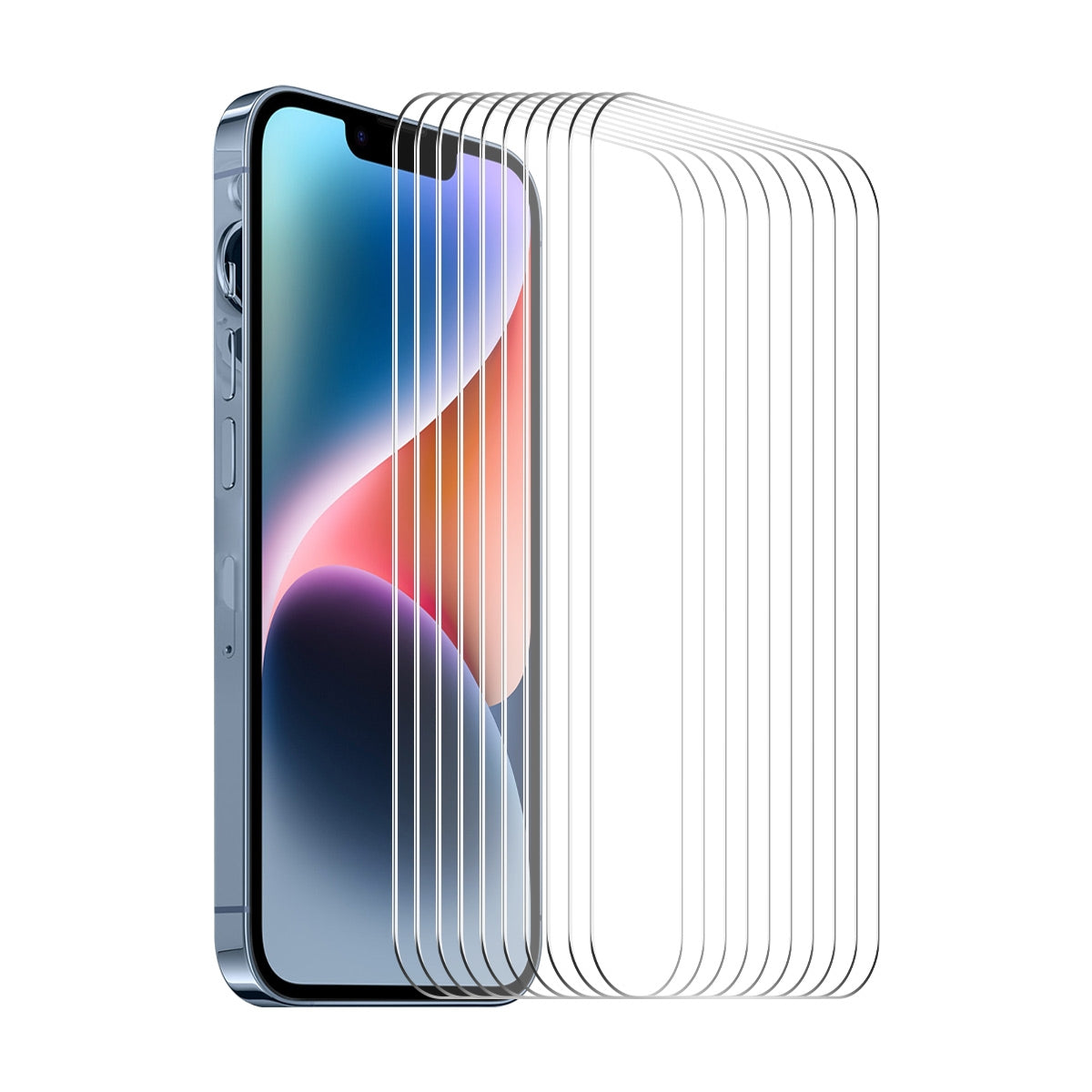 ELECTROPRIME For iPhone 15 Plus 10pcs ENKAY 0.26mm 9H 2.5D High Aluminum-silicon Tempered Glass Film