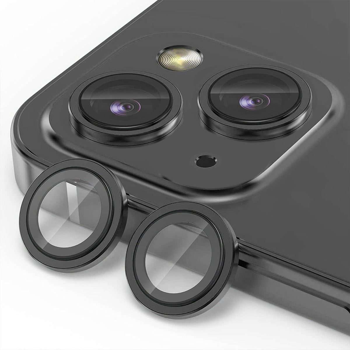 ELECTROPRIME For iPhone 15 / 15 Plus ENKAY AR Anti-reflection Camera Lens Glass Full Film(Black)