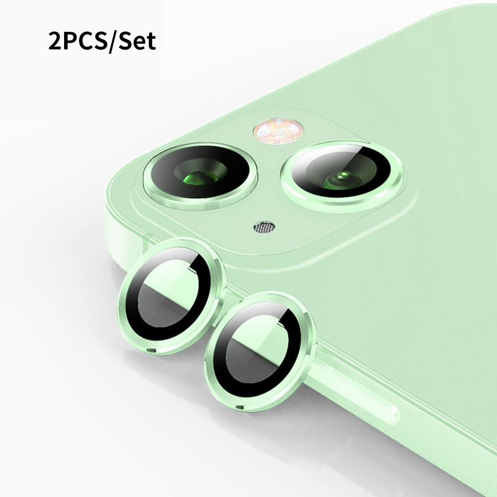 ELECTROPRIME For iPhone 15 / 15 Plus ENKAY 9H Rear Lens Aluminium Alloy Tempered Glass Film(Green)