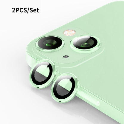 ELECTROPRIME For iPhone 15 / 15 Plus ENKAY 9H Rear Lens Aluminium Alloy Tempered Glass Film(Green)