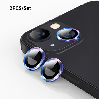 ELECTROPRIME For iPhone 15 / 15 Plus ENKAY 9H Rear Lens Aluminium Alloy Tempered Glass Film(Colorful)