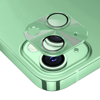 ELECTROPRIME For iPhone 15 / 15 Plus ENKAY Aluminium Alloy Tempered Glass Lens Cover Film(Green)