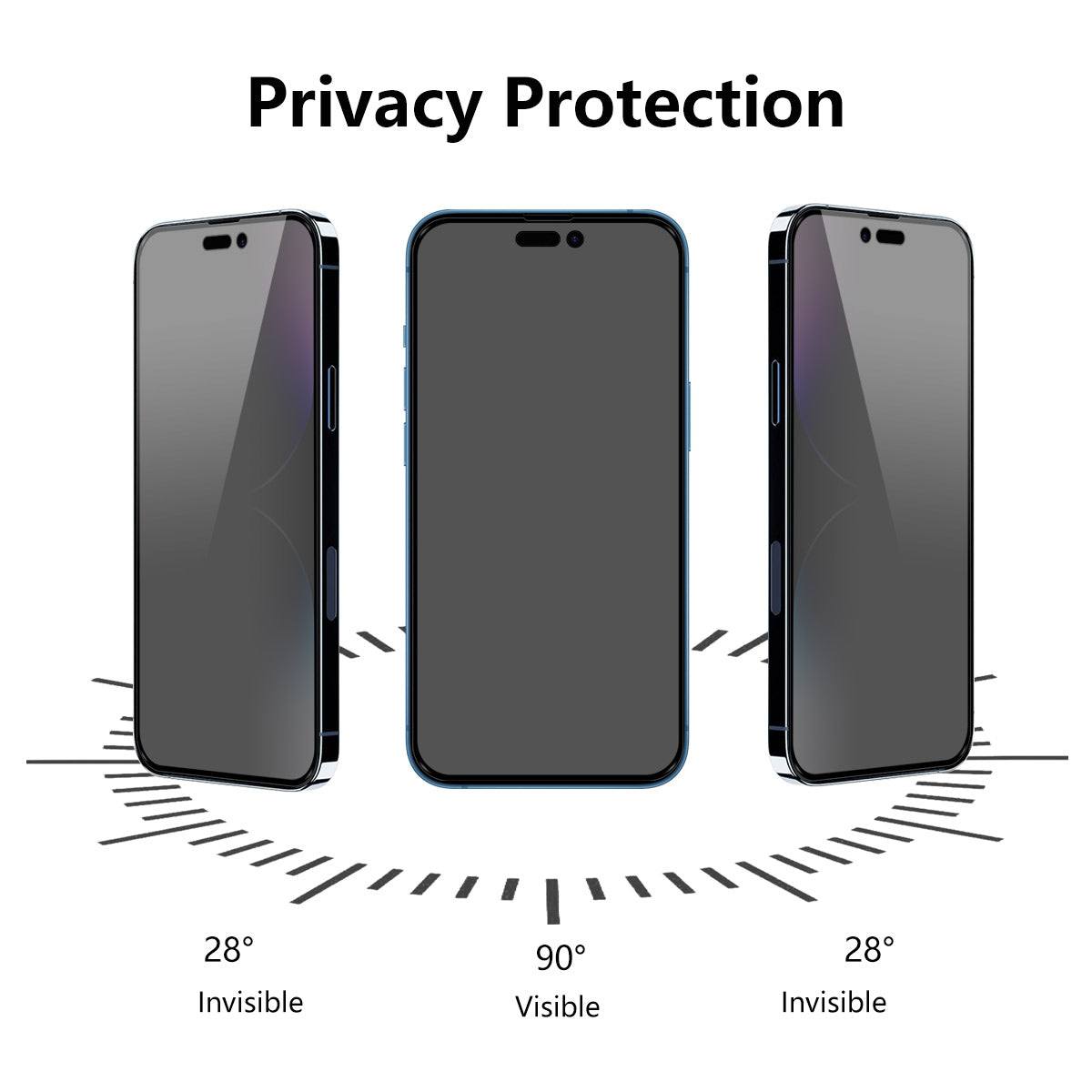 ELECTROPRIME For iPhone 15 Plus 5pcs ENKAY Hat-Prince 28° Anti-peeping Tempered Glass Protector Full Screen Film