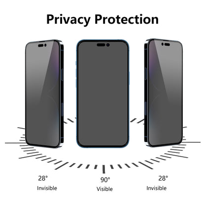 ELECTROPRIME For iPhone 15 Plus 5pcs ENKAY Hat-Prince 28° Anti-peeping Tempered Glass Protector Full Screen Film