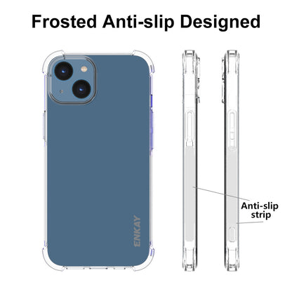 ELECTROPRIME For iPhone 15 Plus ENKAY Hat-Prince Transparent TPU Shockproof Phone Case