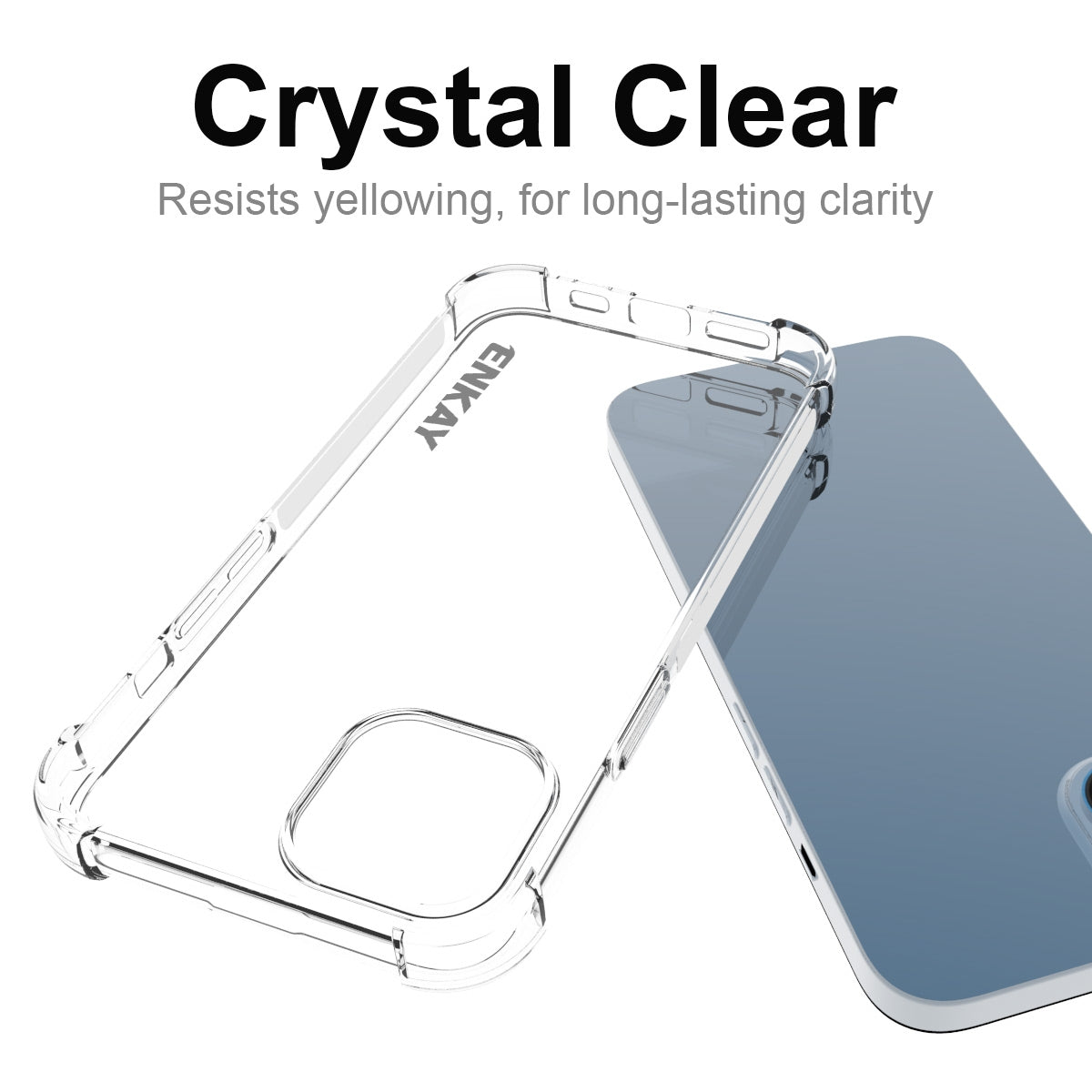 ELECTROPRIME For iPhone 15 Plus ENKAY Hat-Prince Transparent TPU Shockproof Phone Case