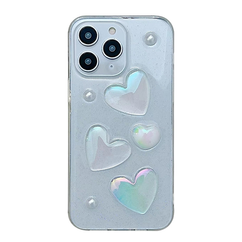 ELECTROPRIME For iPhone 15 Love Epoxy TPU Phone Case(Transparent)