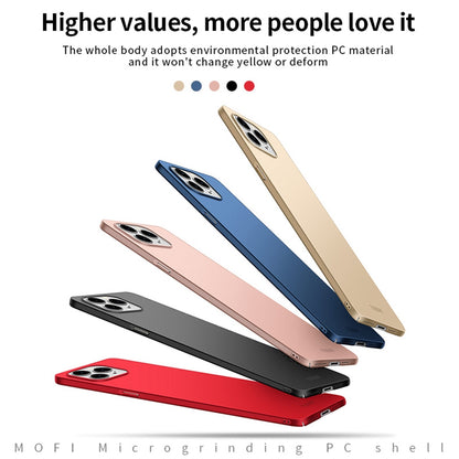 ELECTROPRIME For iPhone 15 Plus MOFI Frosted PC Ultra-thin Hard Phone Case(Red)