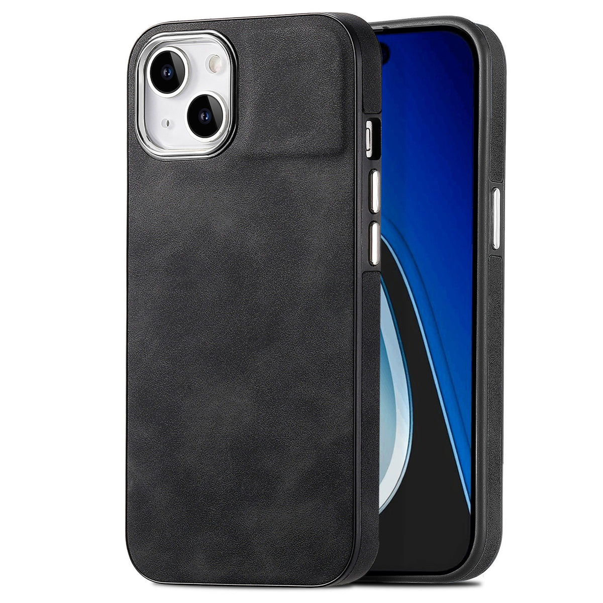 ELECTROPRIME For iPhone 15 Skin-Feel Electroplating TPU Shockproof Phone Case(Black)