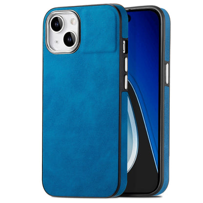 ELECTROPRIME For iPhone 15 Skin-Feel Electroplating TPU Shockproof Phone Case(Blue)