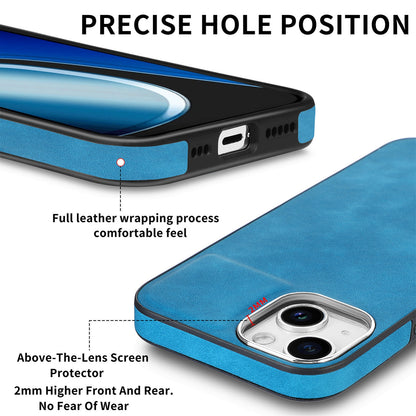 ELECTROPRIME For iPhone 15 Skin-Feel Electroplating TPU Shockproof Phone Case(Blue)