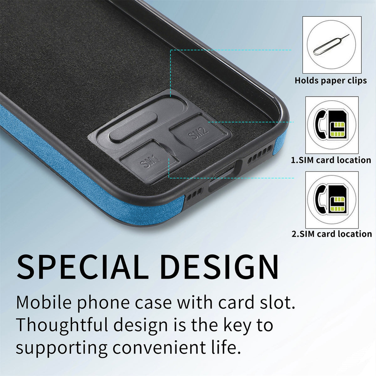 ELECTROPRIME For iPhone 15 Skin-Feel Electroplating TPU Shockproof Phone Case(Blue)