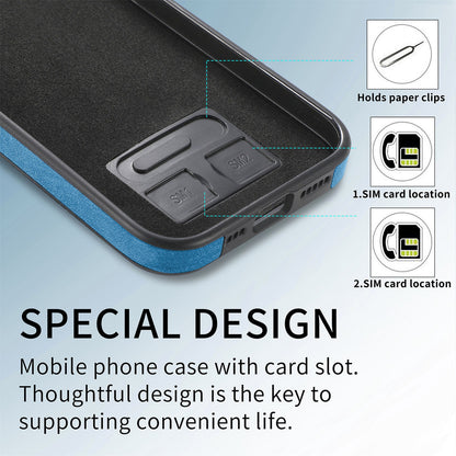 ELECTROPRIME For iPhone 15 Skin-Feel Electroplating TPU Shockproof Phone Case(Blue)