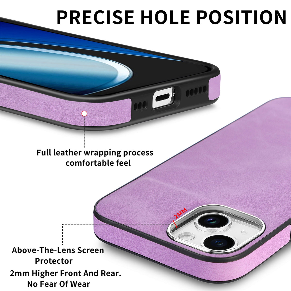 ELECTROPRIME For iPhone 15 Skin-Feel Electroplating TPU Shockproof Phone Case(Purple)
