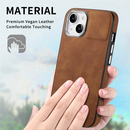 ELECTROPRIME For iPhone 15 Skin-Feel Electroplating TPU Shockproof Phone Case(Brown)