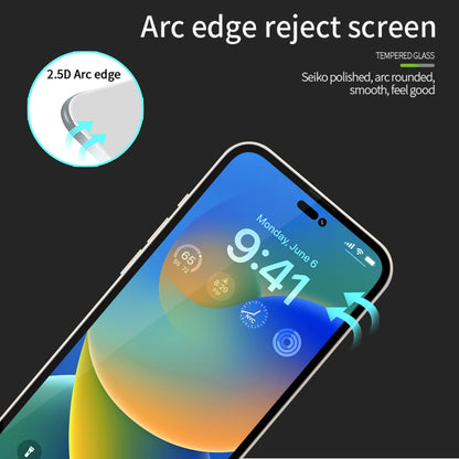 ELECTROPRIME For iPhone 15 Plus PINWUYO 9H 2.5D Full Screen Tempered Glass Film(Black)