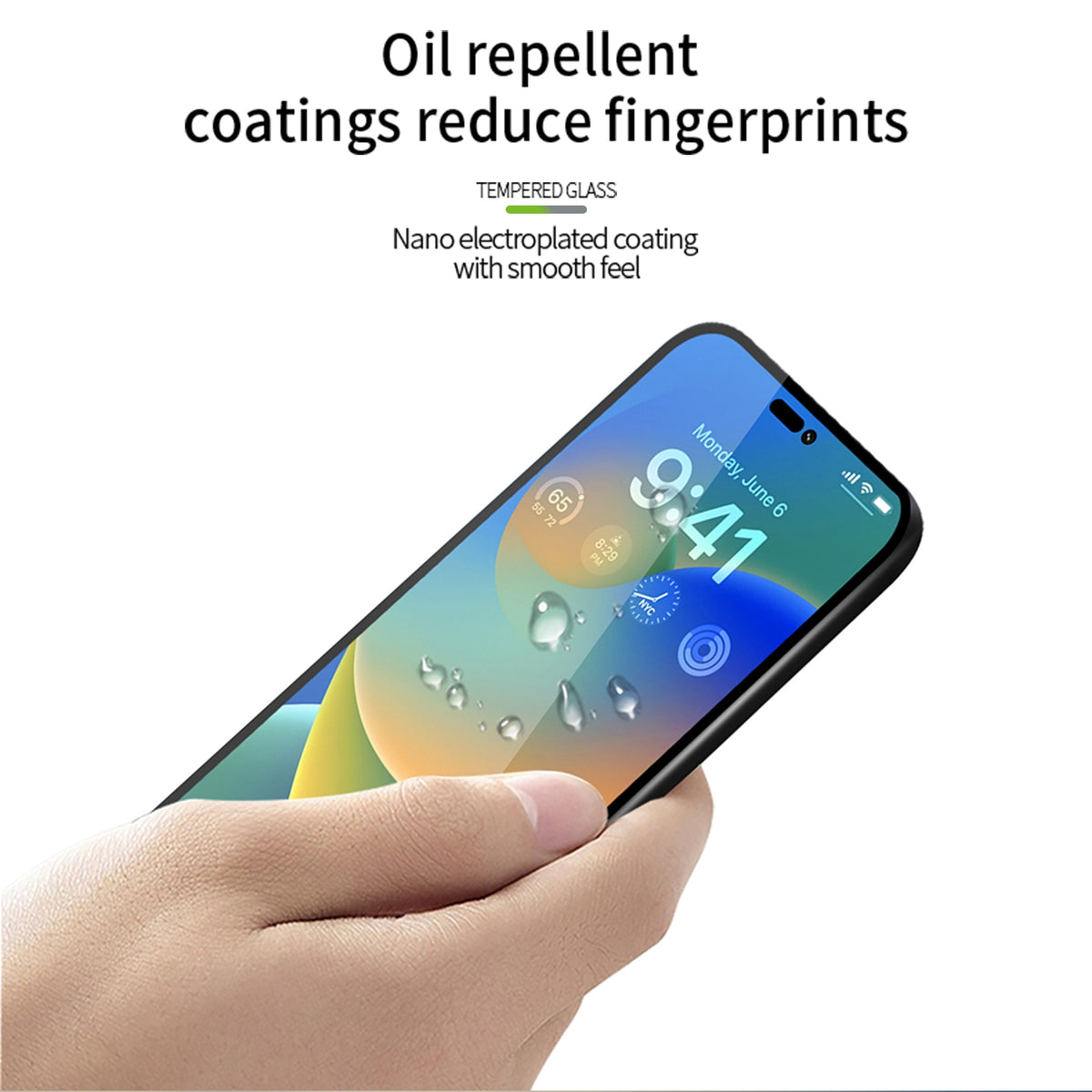 ELECTROPRIME For iPhone 15 Plus PINWUYO 9H 2.5D Full Screen Tempered Glass Film(Black)