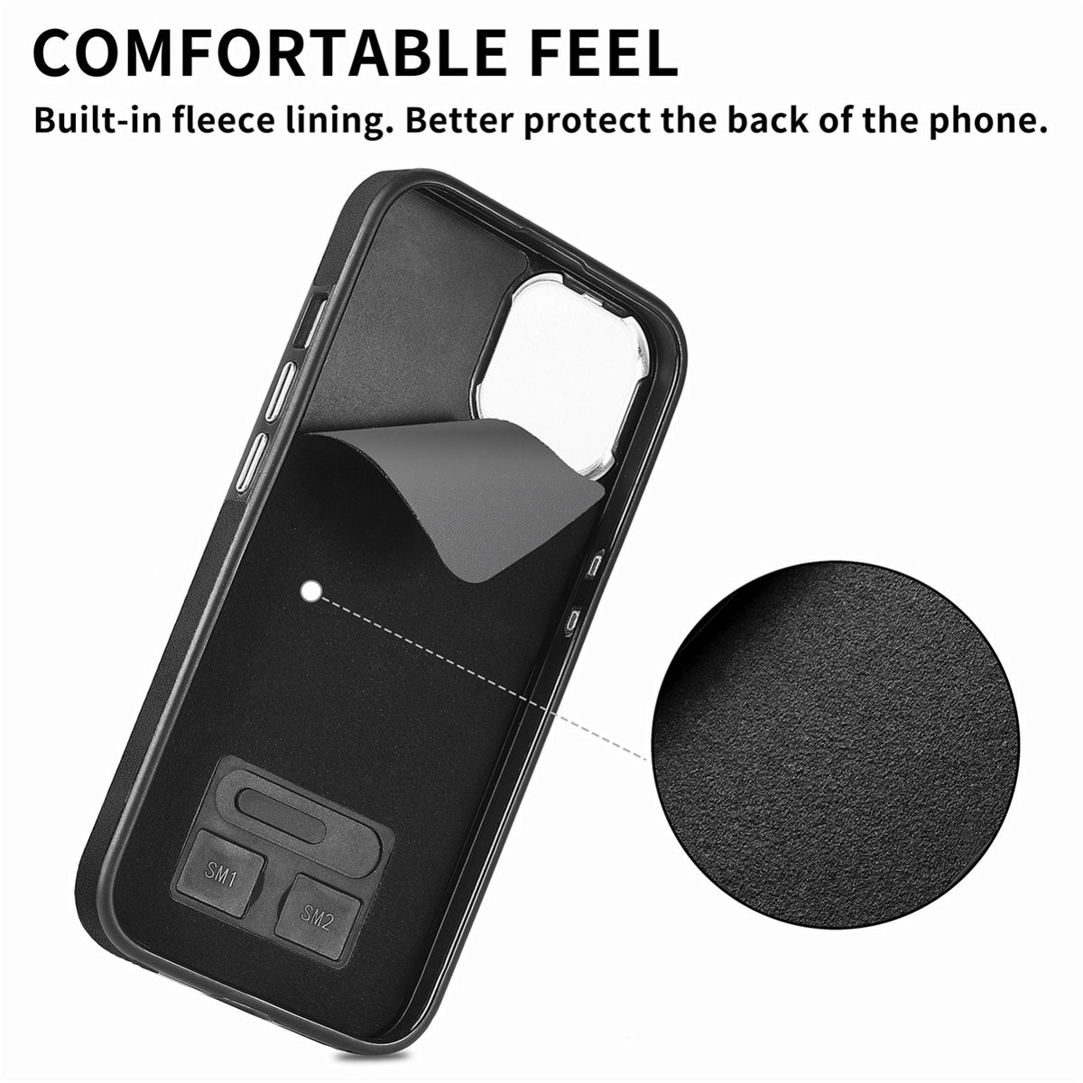 ELECTROPRIME For  iPhone 15 Electroplating Skin-feel Leather Ring Card Wallet Phone Case(Black)