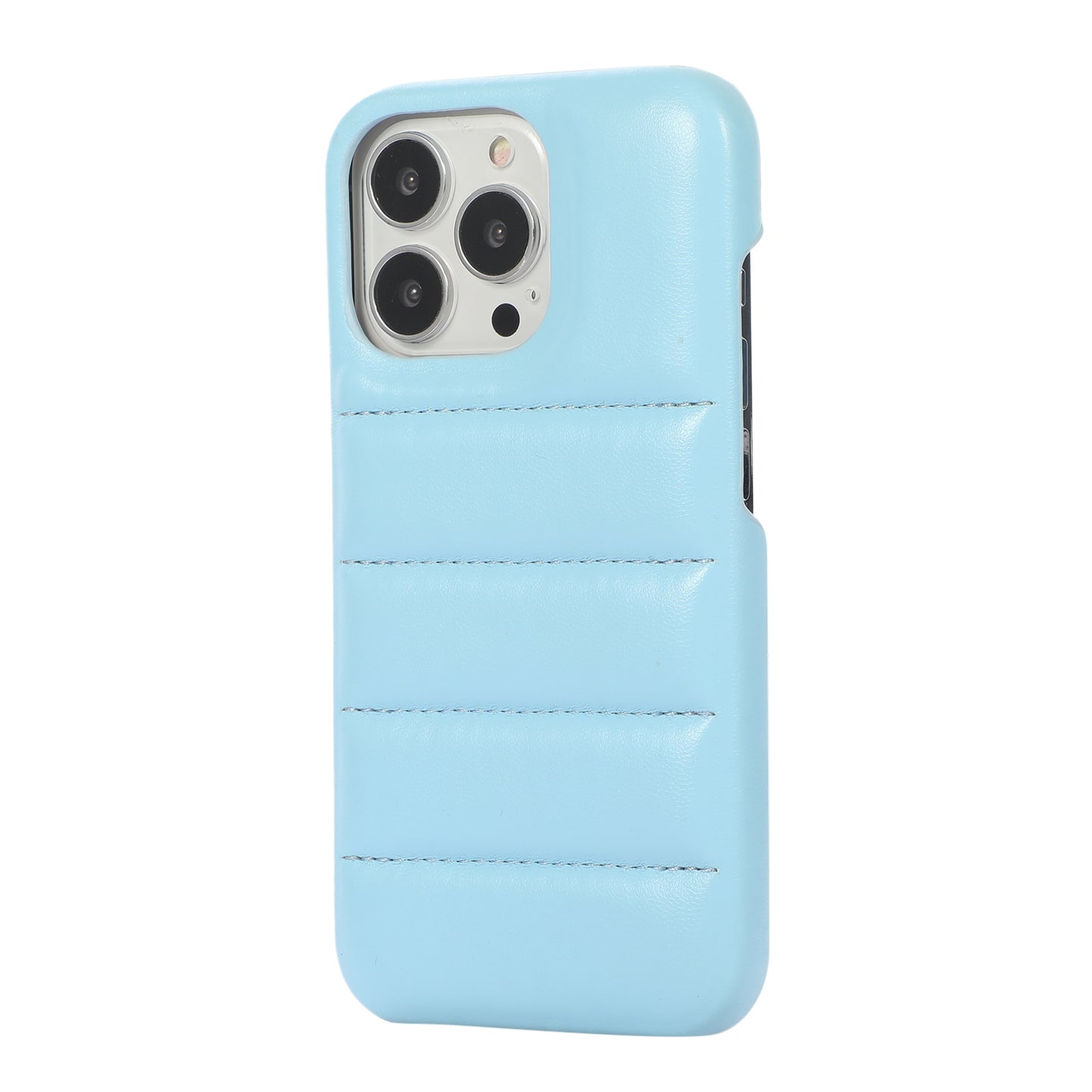 ELECTROPRIME For iPhone 15 Down Jacket Airbag Shockproof Phone Case(Blue)