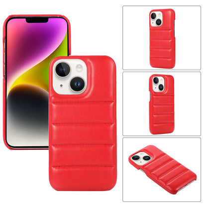 ELECTROPRIME For iPhone 15 Down Jacket Airbag Shockproof Phone Case(Red)