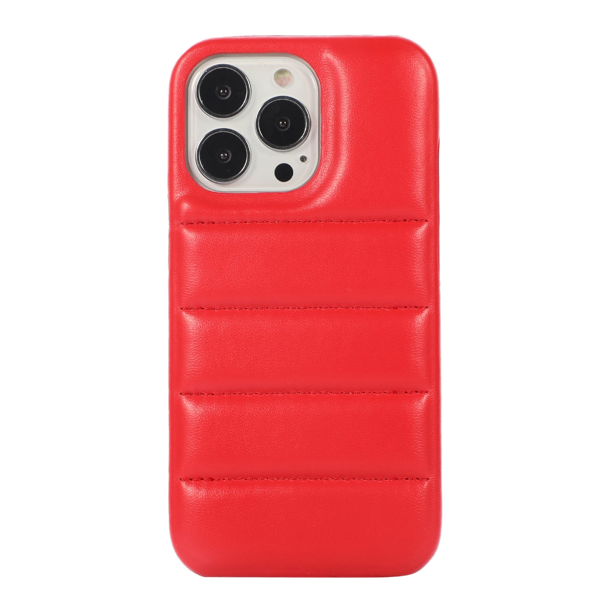 ELECTROPRIME For iPhone 15 Down Jacket Airbag Shockproof Phone Case(Red)