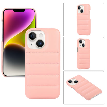 ELECTROPRIME For iPhone 15 Down Jacket Airbag Shockproof Phone Case(Pink)