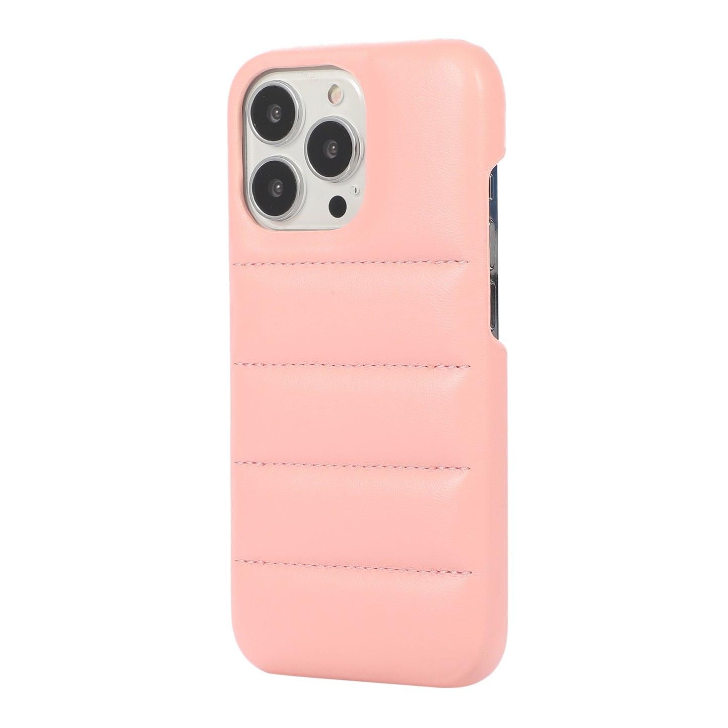 ELECTROPRIME For iPhone 15 Down Jacket Airbag Shockproof Phone Case(Pink)