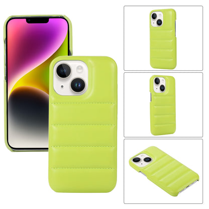 ELECTROPRIME For iPhone 15 Down Jacket Airbag Shockproof Phone Case(Teal)