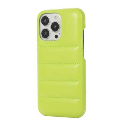 ELECTROPRIME For iPhone 15 Down Jacket Airbag Shockproof Phone Case(Teal)