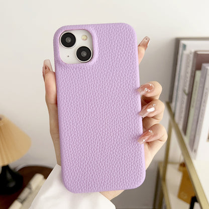 ELECTROPRIME For iPhone 15 Litchi Texture All-inclusive Shockproof Phone Case(Purple)