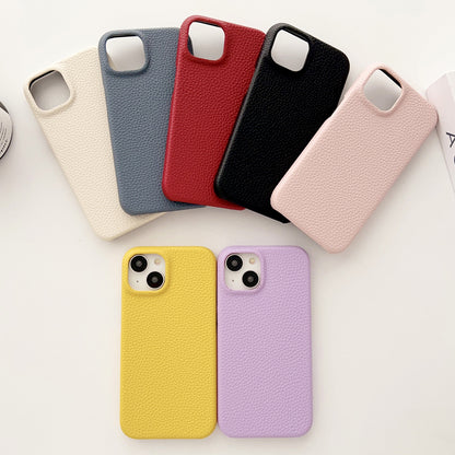 ELECTROPRIME For iPhone 15 Litchi Texture All-inclusive Shockproof Phone Case(Purple)