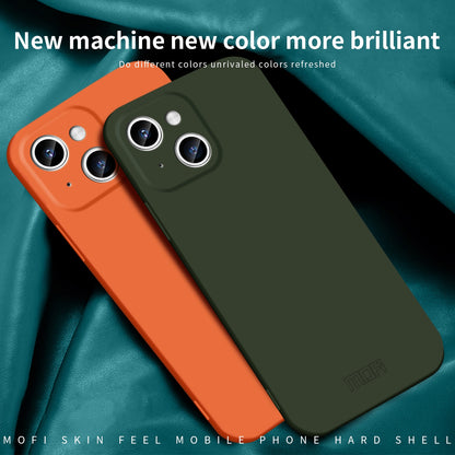 ELECTROPRIME For iPhone 15 Plus MOFI Qin Series Skin Feel All-inclusive PC Phone Case(Orange)