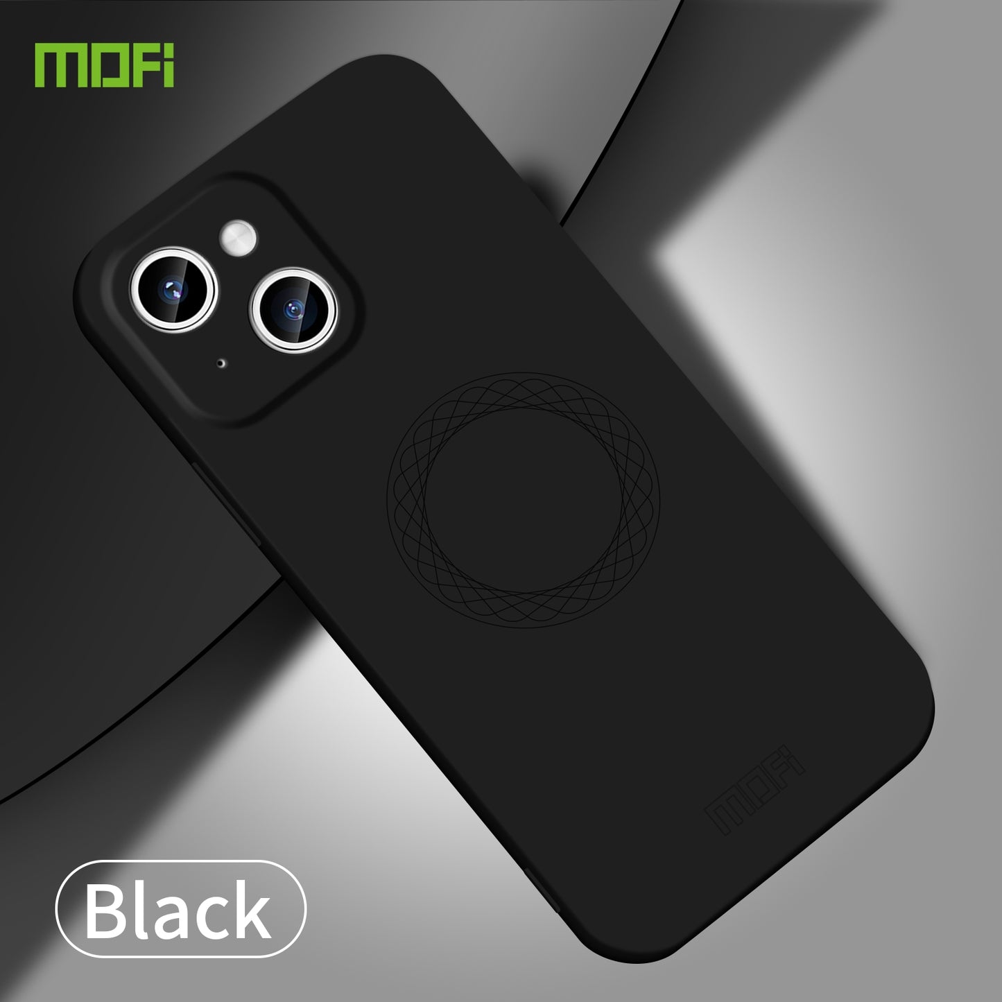 ELECTROPRIME For iPhone 15 MOFI Qin Series Magsafe Skin Feel All-inclusive Silicone Phone Case(Black)
