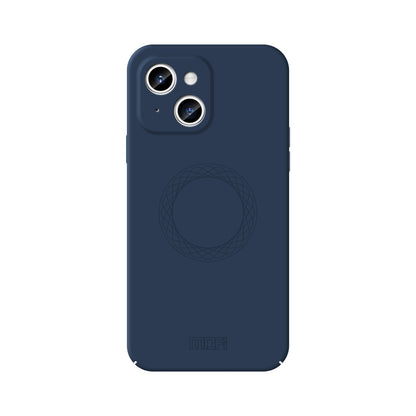 ELECTROPRIME For iPhone 15 MOFI Qin Series Magsafe Skin Feel All-inclusive Silicone Phone Case(Blue)