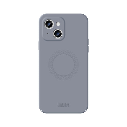 ELECTROPRIME For iPhone 15 MOFI Qin Series Magsafe Skin Feel All-inclusive Silicone Phone Case(Gray)