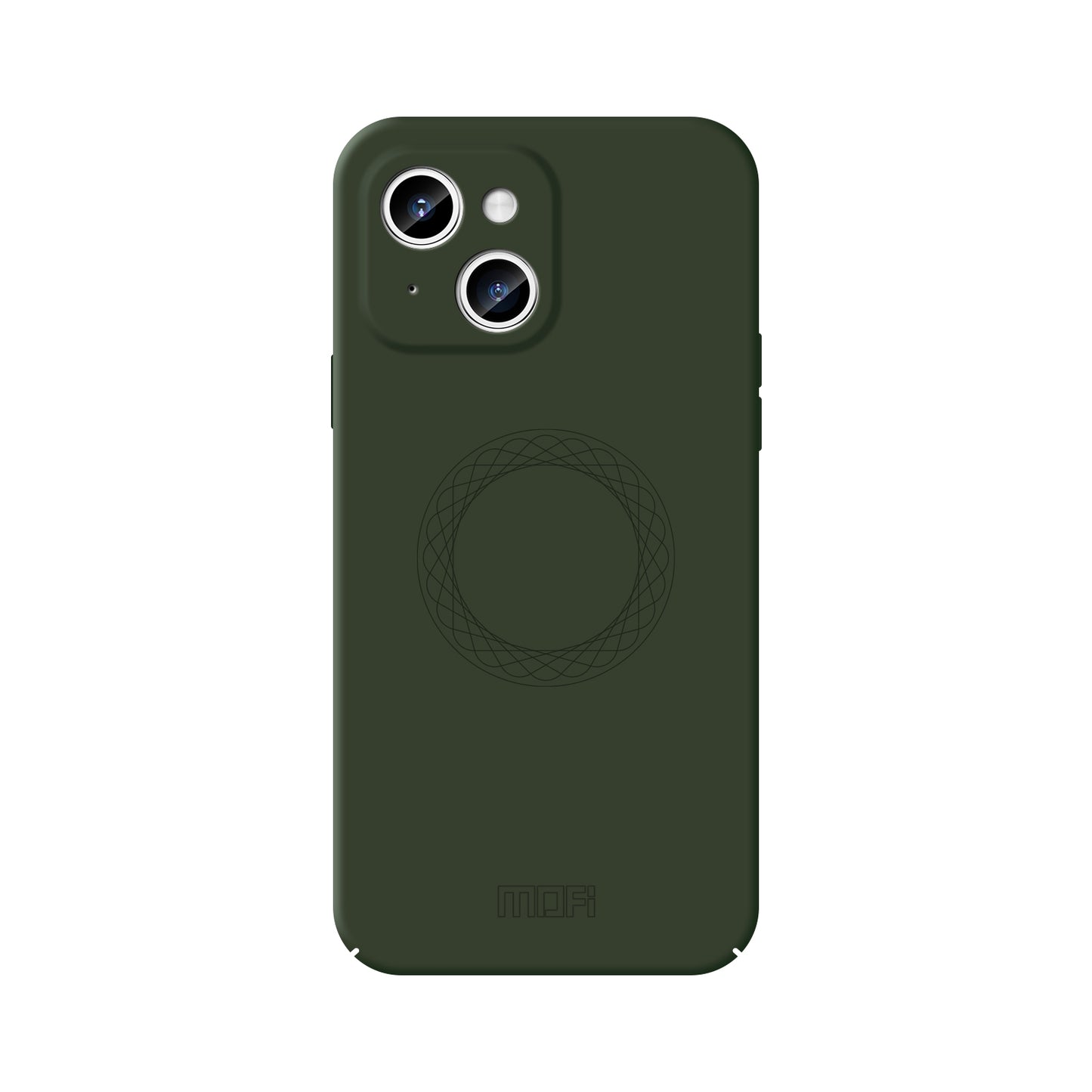 ELECTROPRIME For iPhone 15 MOFI Qin Series Magsafe Skin Feel All-inclusive Silicone Phone Case(Green)