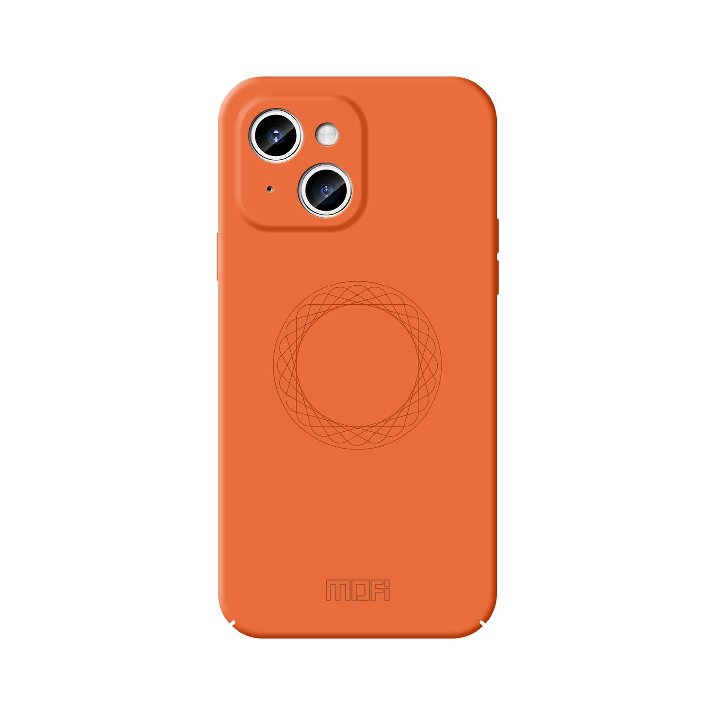 ELECTROPRIME For iPhone 15 MOFI Qin Series Magsafe Skin Feel All-inclusive Silicone Phone Case(Orange)